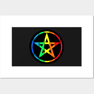 Rainbow Pentacle Posters and Art